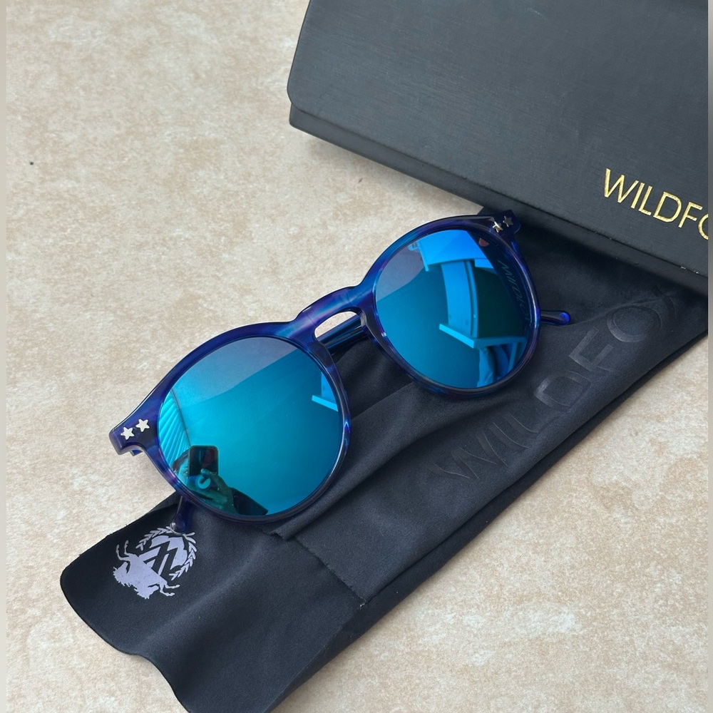 Wildfox Steff Deluxe Blue Reflective Sunglasses